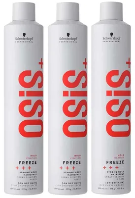 Produktbild von Schwarzkopf Osis Freeze Strong Hold Hairspray 3x500ml
