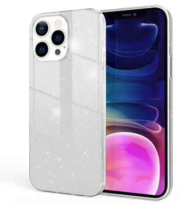 Obrázok produktu pre NALIA Robustné trblietavé puzdro pre iPhone 13 Pro Max, nárazuvzdorné lesklé trblietavé ochranné puzdro Vystužené silikónové puzdro Silver