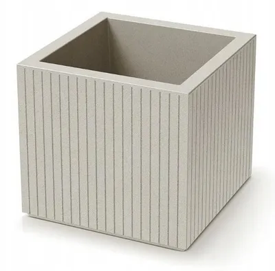 Image de Blumentopf CORO SQUARE 40 cm - Couleur : sable