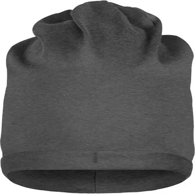 Produktbild von Bio Baumwolle Beanie Modische Mütze im legeren Stil black-heather, Gr. one size