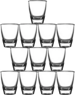 Likörgläser 12 Stück, 35 ml, Glas, spülmaschinenfest, transparent