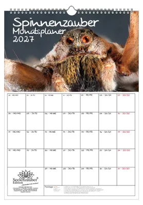 Produktbild von Spinnenzauber Planer DIN A3 Kalender für 2027 - Seelenzauber