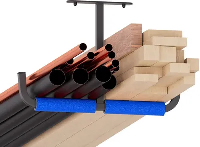 Produktbild von Wandhaken Hängehaken Deckehaken Garage Doppelt für Leiter Angel Werkzeug 2 Stk. 10310