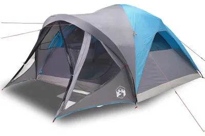 Immagine prodotto di vidaXL Tenda familiare a tunnel 6 persone Blu Impermeabile