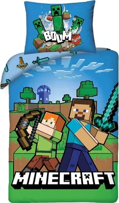 Imagen del producto de Minecraft - Juego de sábanas - 140 x 200 cm + 70 x 90 cm
