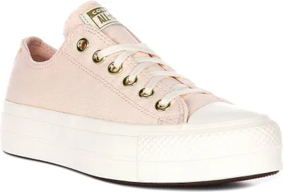 Image de Converse Chuck Taylor All Star Lift Ox A12584C en rose pour femme - 6.5 UK - 39.5 EU - 8.5 US / Rose