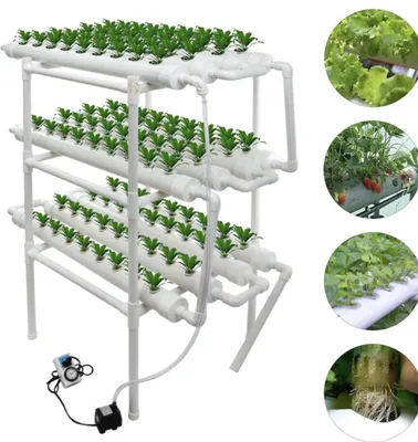 Produktbild von Happyment Hydrokultur Pflanztisch – Hydroponisches Anzuchtsystem – Kweekset – Anzuchttisch für Gemüse und Kräuter – Nachhaltiges Pflanzenzuchtsystem