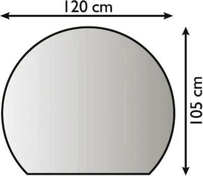 Produktbild von Metallbodenplatte Funkenschutzplatte 3 verschiedene Designs 120cm x 105cm