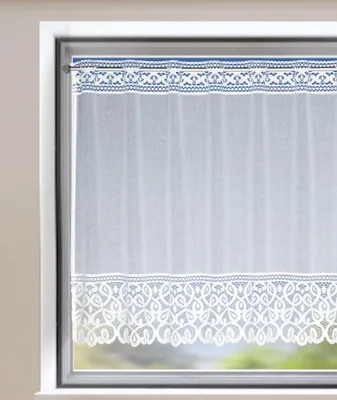 Produktbild von Jacquard Panneau „Kate" 80x145cm - weiße Gardine von Albani