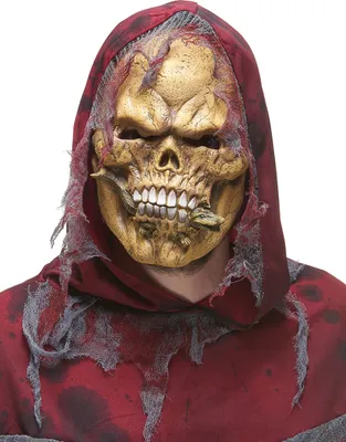 Obrázok produktu pre Halloweenska maska kostlivca s farebnou jaštericou