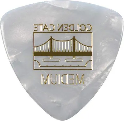 Produktbild von Gitarren-Picks in Dreiecksform, 3 mm Dicke, Pearloid, Set von 3 Stücken