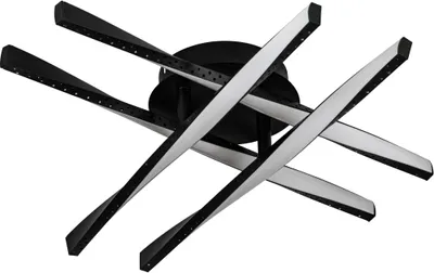 Produktbild von EGLO LED Deckenleuchte Adeje, Deckenlampe in schwarz und Kunststoff in weiß, Lampe Decke für Wohnzimmer, Schlafzimmer und Flur, warmweiß