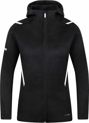 Produktbild von Jako Challenge Freizeitjacke Mit Kapuze Damen - Schwarz Meliert / Weiß