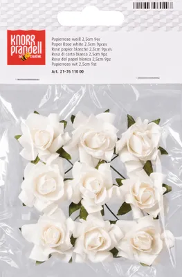 Produktbild von 6XKNORR prandell 217611000 Papierrose weiß