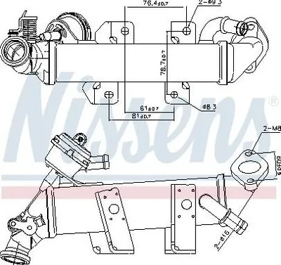 Immagine prodotto di Radiatore Valvola Egr Renault 2.3Dci