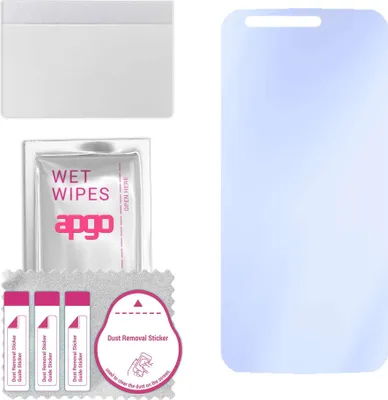 Produktbild von apgo Hybrid Schutzglas, kompatibel mit Cat S62, 9H Härte, Flexible Nano Glass PRO, toller Ersatz für Hartglas, kratzfester Displayschutzglas, Displayschutz, Full Glue