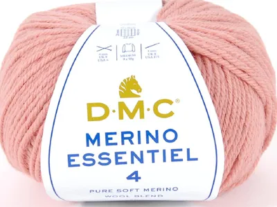 Image de DMC Merino Essentiel-4 – fil Aran haut de gamme composé à 50 % de Laine et à 50 % d'acrylique, 8149, (couleur 856)