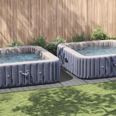 Produktbild von vidaXL Pool-Bodentuch Hellgrau 999x500 cm Polyester Geotextil
