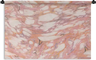 Produktbild von MuchoWow® Wandteppich Wandbehang Marmor - Orange - Lila 150x100 cm Tapisserie Dekoration Wandtuch - Waschbar - Tapisserien - Wand-Decke