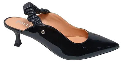 Image de Pollini SA11035C9EVER000 Pollini, modèle pour femme, en cuir noir