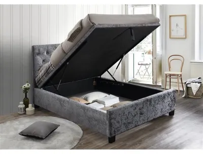 Produktbild von Luxus Schlafzimmer Bett Polster Design Luxus Doppel Hotel Betten Chesterfield