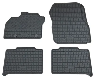 Gummifußmatten Set 4-teilig für Renault Zoe (2013-, inkl Facelift), schwarz