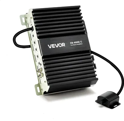 Immagine prodotto di VEVOR amplificatore monoblocco per auto 400 W RMS MAX 1/2/4 Ohm, amplificatore audio (classe D) con controllo del livello del subwoofer telecomandato filtro passa-basso amplificazione dei bassi controllo del volume a sfasamento