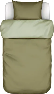Produktbild von Marc O' Polo Perkal-Bettwäsche-Garnitur  Erla Farbe Moss green Größe 155x220+80x80