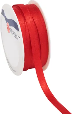 Produktbild von Satinband, 6mm, Rolle à 10 m Rot