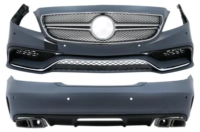 Zdjęcie produktu dla Zestaw karoserii do Mercedesa CLS W218 C218 sedan (2011–2018) – zderzaki i końcówki wydechu.