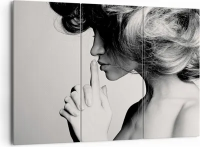 Produktbild von Bild auf Leinwand - Leinwandbild - Frau Modell - 165x110cm - Wand Bild - Wanddeko - Wandbilder - Leinwanddruck - Bilder - Kunstdruck - Wanddekoration - Leinwand bilder - Wandkunst - CE165x110-3546