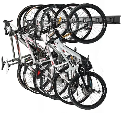 Produktbild von Fahrradständer Wandmontage mit 6 Halterungen für Fahrräder und Helme