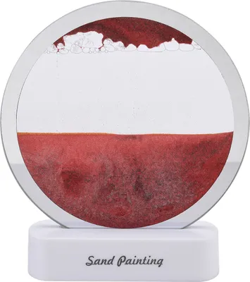 Produktbild von Sandscape Lampe Dekorative Moderne Nachtlampe Geschenk 5 V?Rot
