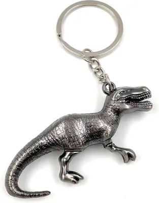Produktbild von Onwomania Schlüsselanhänger - "Dinosaurier Tier Urzeit" - Metall Glücksbringer ideal als Geschenk z.B. für den besten Freund, die beste Freundin, Mama