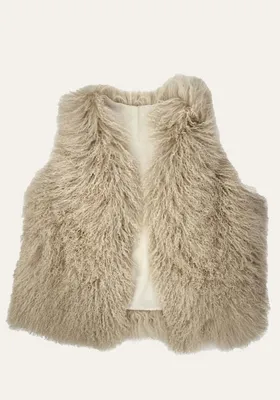 Produktbild von Lammfellweste Tibet Beige - Größe: L/XL