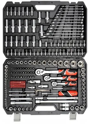 Produktbild von Yato YT-38841, Steckschlüssel-Satz, 1/2", Metrisch/imperial, 216 Kopf/Köpfe, 6.3,12.7 mm, 1/2,1/4,3/8"