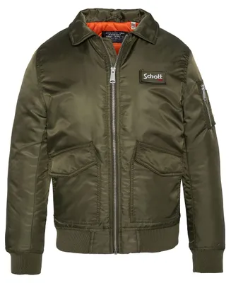 Immagine prodotto di SCHOTT NYC, giacca bomber per bambini, modello 210100B, linea CWU, colore kaki, taglia 10