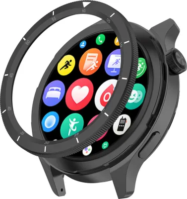 Obrázek produktu pro INF Nerezový rámeček 316 kompatibilní s Xiaomi Watch S4/S3 – prémiový ochranný kroužek pro chytré hodinky Stupnice stříbrná
