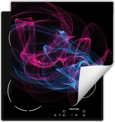 Image de DarHaus Plaque de recouvrement pour cuisinière 50x52 cm Tapis antidérapant Enroulable, noir - Couleurs