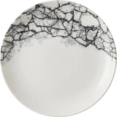 Produktbild von Churchill Kintsugi Accents Quartz Black Evolve Coupe-Teller, 220 mm, (12 Stück)