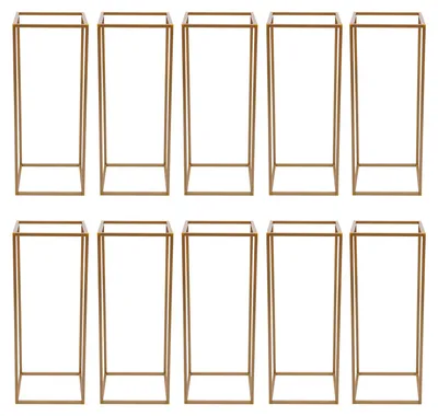 Produktbild von Blumenvasen-Set, elegantes Metall-Design, vielseitig für Veranstaltungen, 10pcs