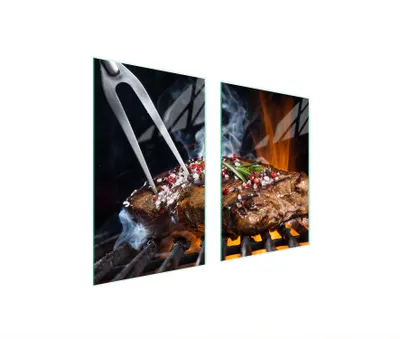 Produktbild von Glasschutzplatte Für Küchengrill 65X52