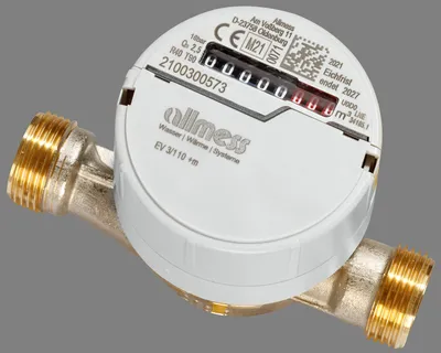 Produktbild von Allmess Verschraubungswasserzähler 6EAB1580B40NBA EV 3/80-V TU6 +m, Q3 2,5 m3/h, DN 15