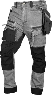 Produktbild von NEO TOOLS Robuste Jeans Arbeitshose - Strapazierfähige Bundhose für Herren aus Denim, 400 g/m² mit Kniepolstertaschen