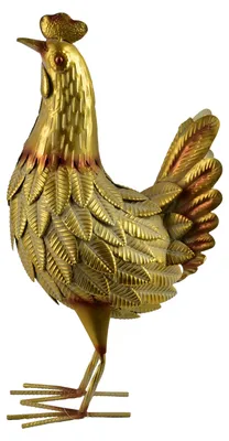 Imagen del producto de Figura metálica Mondex, Cedric, 52 cm, color dorado, 1 unidad