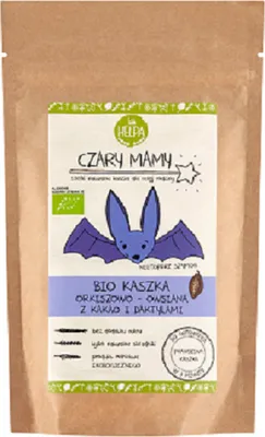 Obrázok produktu pre ŠPALDOVÉ A OVSENÉ POCHRANKY S KAKAOM A DATLAMI BEZ PRIDANÉHO CUKRU,200 g - HELPA