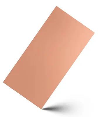 Kupferblech 1,5 mm, 100x200 mm, 99,9 % rein, 1 Stück