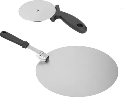 Produktbild von Pizzaschaufel aus Edelstahl, faltbar, Käseheber, Servierwerkzeug für Speisen, 30 cm (12 Zoll)