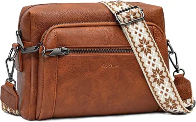 Crossbody Tasche für Damen mit Diebstahlschutz - Verstellbarer Schultergurt und geräumige Fächer