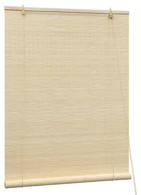 Produktbild von Bambusrollo - Rollo für Fenster und Tür - 100 % Bambus - Lichtfilternd - Sichtschutz - 70 x 160 cm - Natur